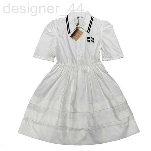 

basic & casual dresses designer womens short sleeve dress letters embroidered white designer summer woman 6sf7, Black;gray