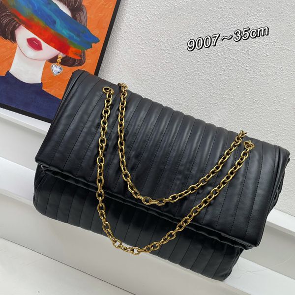 

chain crossbody bag women shoulder bags handbag flap messenger purse plain cowhide genuine leather designer hardware letter buckle handbags