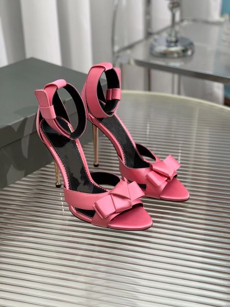 

designer sandals bow high heels women's fashion sandals, Black