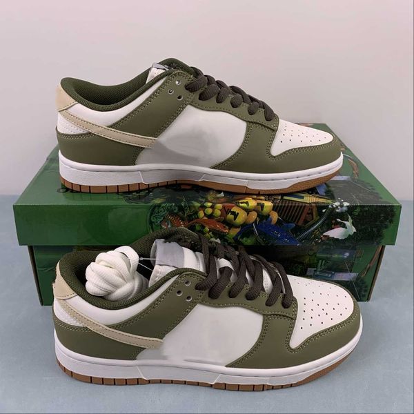 

designer shoes khaki green sb dunks low se casual lifestyle shoes with original box
