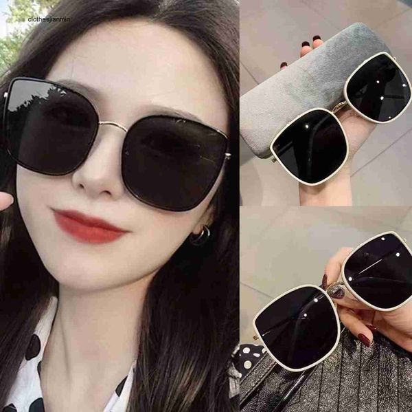 

2023 luxury fashion sunglasses factory% 80 retail new gm white sunglass women's fashion high sense ins net red same uv proof driving, White;black