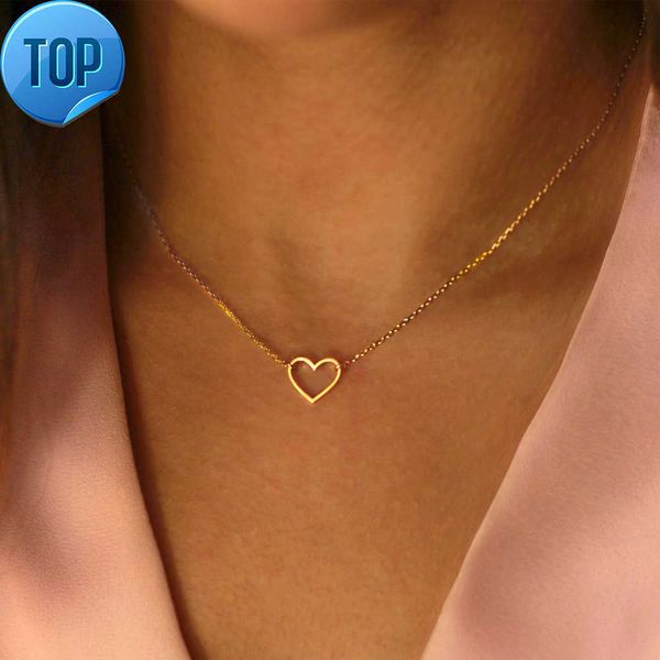 

dainty tiny stainless steel 14k gold filled cross heart pendant necklace charm chain choker necklace women jewelry, Silver