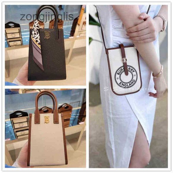 

canvas suitable classic bag ladies for letter designer collage burbrerys leather mobile phone simple fashion trend single shoulder 6kb5