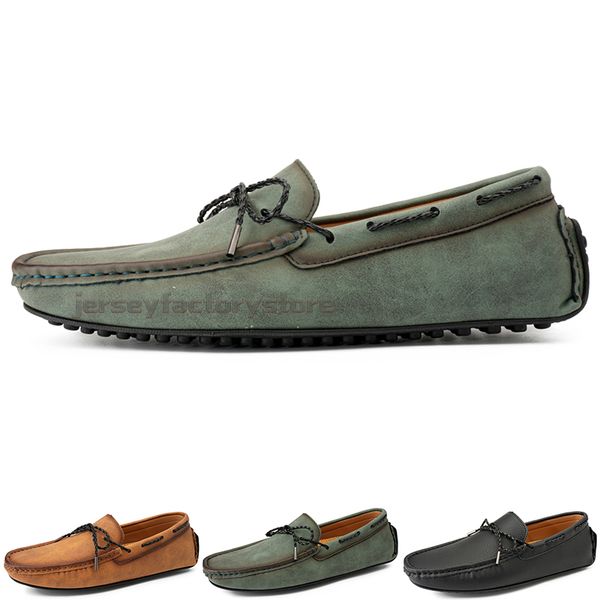 

fashion mens casual shoes drive comfortable breathable daily men leather scrub hundred leisure black slip on man lazy overshoes sneakers jog