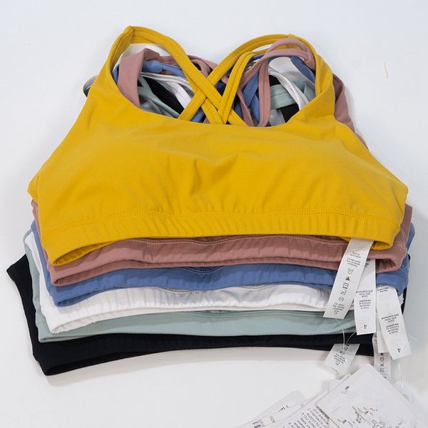 

lu-88 lulus lemon yoga outfit women stretchy sport bra quick-drying breathable shock-proof beautiful back sports bra yoga gym exercise runn