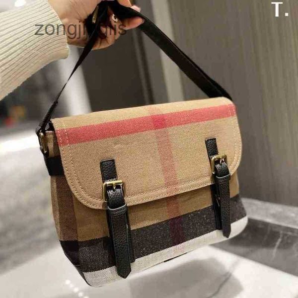 

plaid classic canvas ladies color designer burbrerys flip bags matching classic casual briefcase male and female postman single shoulder cgc