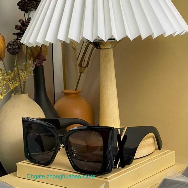 

y s l designer sunglasses for uk 2023 new ys yang shulin family sunglasses women's large square plate frame uv proof, White;black