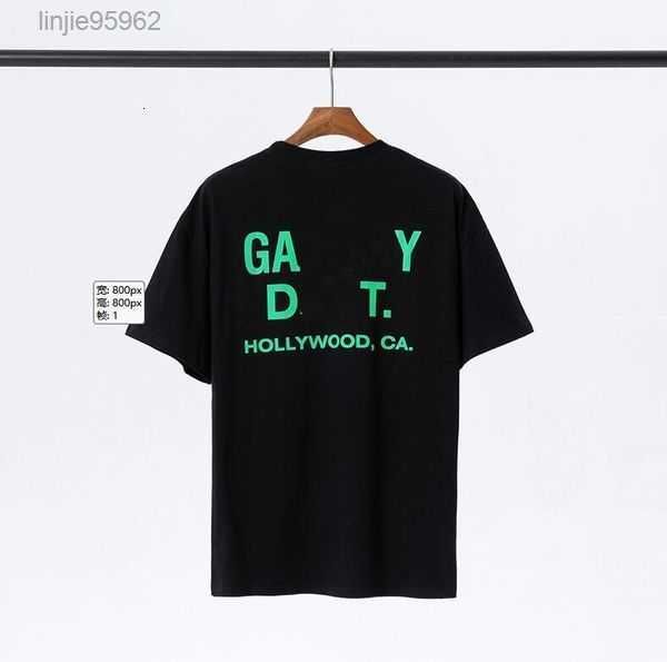 

2023 womens men's t-shirts designer galleryes shirt alphabet print trendy basic casual fashion short t-shirt half sleeve tees hip hop 2, White;black