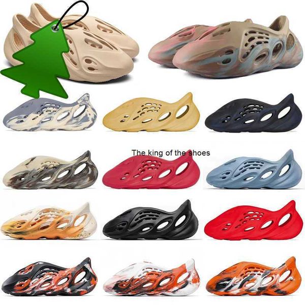 

sandals men slides mens women sandals slippers bone resin desert sand foam runner ararat rubber west summer west brown flat slide, Black