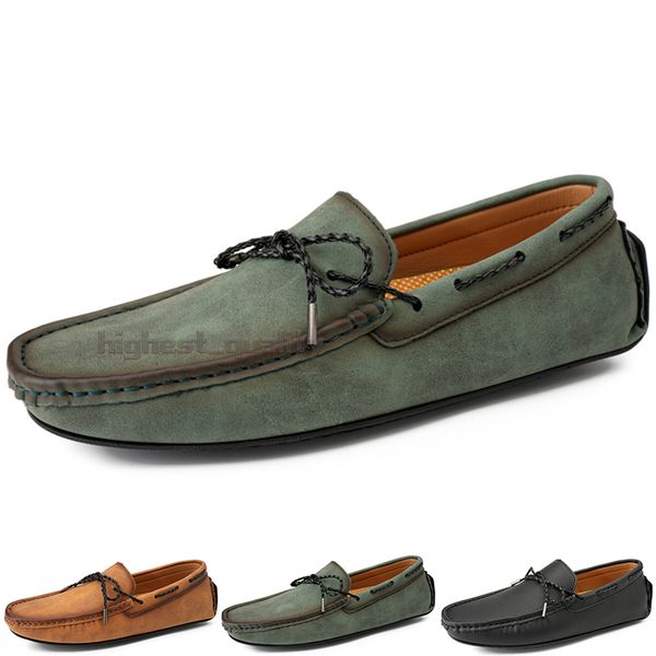 

fashion mens casual shoes drive comfortable breathable daily men leather scrub hundred leisure black slip on man lazy overshoes sneakers jog