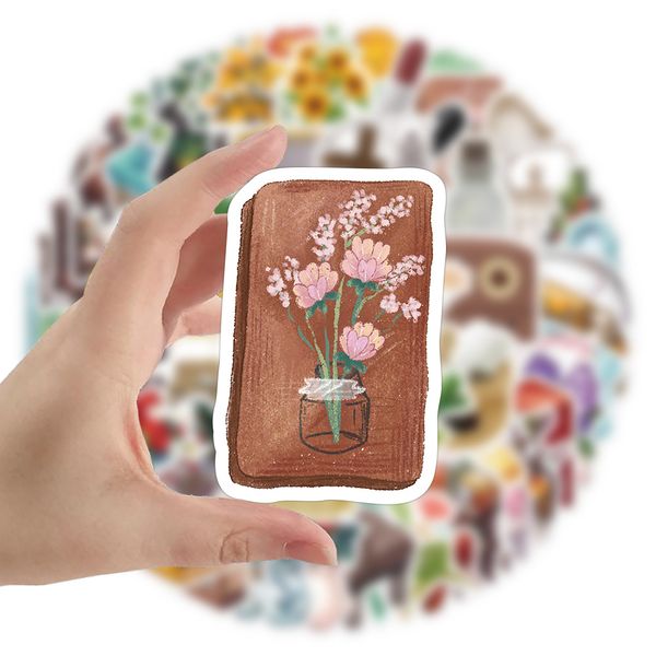

60pcs cartoon ins stickers skate accessories waterproof vinyl sticker for skateboard lapluggage bicycle motorcycle phone car decals