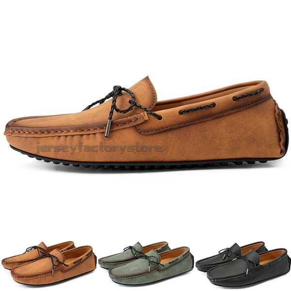 

fashion mens casual shoes drive comfortable breathable daily men leather scrub hundred leisure black slip on man lazy overshoes sneakers jog
