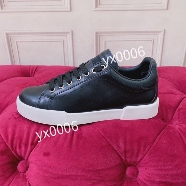 

luxurys designer calfskin casual shoes reflective sneakers vintage leather trainers fashion shoes leisure shoe platform lace-up sneaker, Black