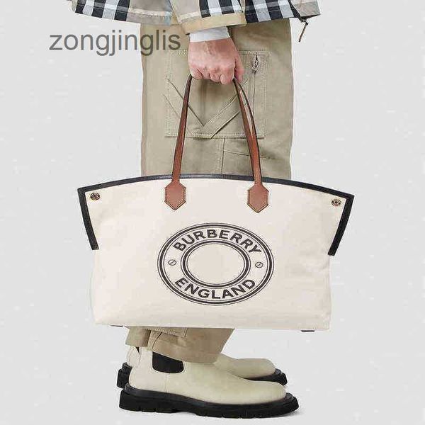 

pattern classic ladies designer burbrerys bag storage round suitable for tote vintage canvas letter carrying shoulder ft1u