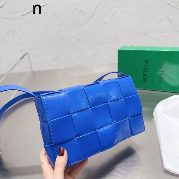 

shoulder bags designer bag casette leather shoulder bag women's fashion handbag crossbody checked woven underarm small square bagbv