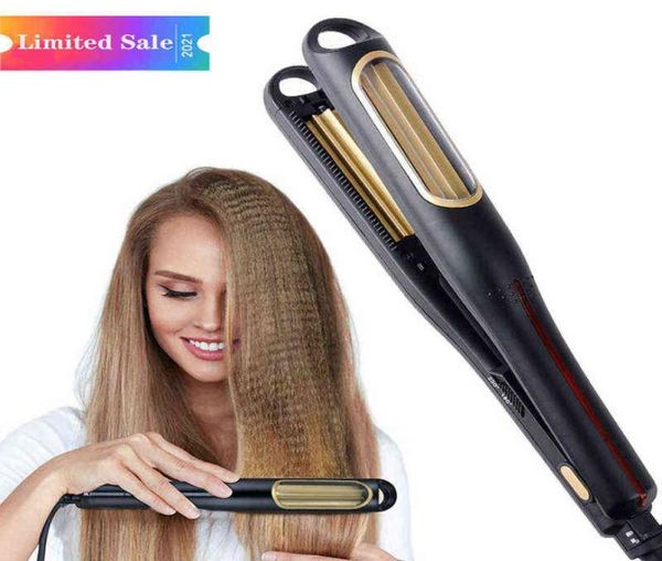 

automatic rotating ceramic hair crimper iron corn splint crimping iron barrel hair waver curling wand auto hair waver h2204232252156