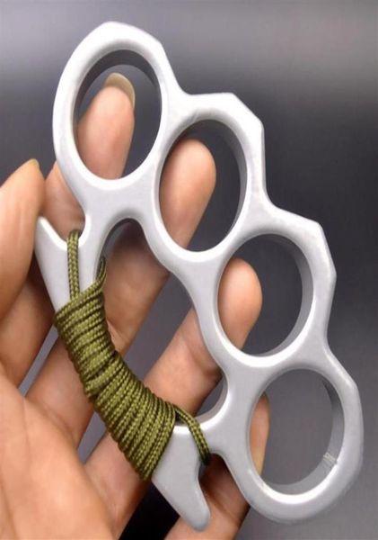 

2021 silver pendant and black thin steel brass knuckle dusters self defense personal security ed298h2060572