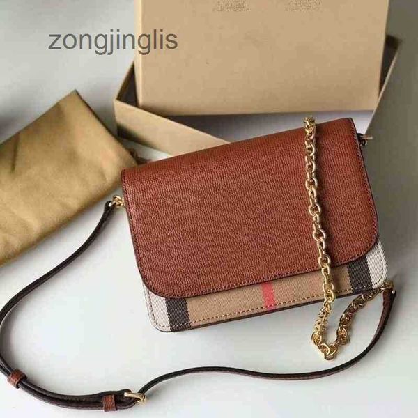 

and bag burbrerys spring classic summer style lattice versatile ladies linen chain single messenger small square bbr women's shoulder b