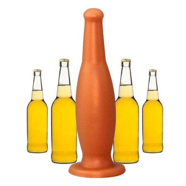 

3-sizes bottle shape huge dildo anal plug soft artificial penis with strong sucker female vagina stimulator toys for couples 60% factory out