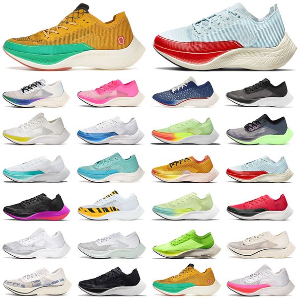 

zoom vaporfly next% 2 running shoes men women hyper royal ekiden barely volt betrue bright mango outdoor sports trainers sneakers, Black
