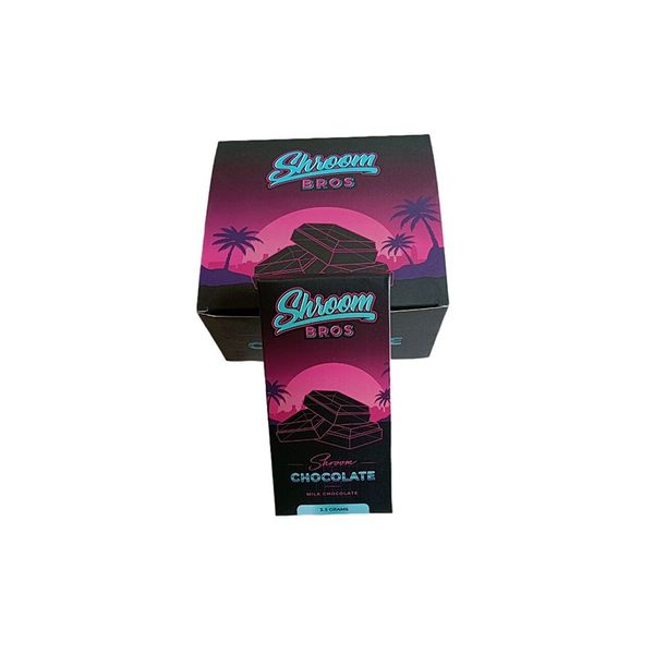 

shroom bros mushroom chocolate bar packaging boxes 3.5g with 15grids compatible chocolate mold 10pack master boxes