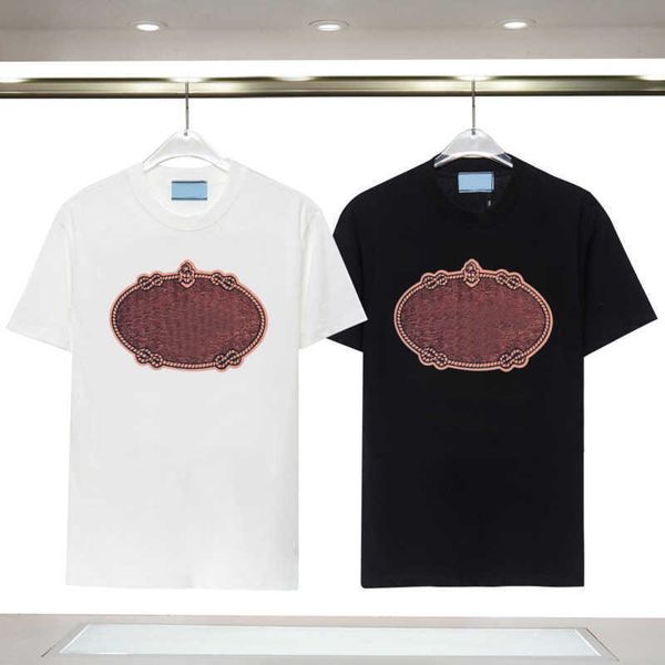 

plus size t shirt mens fashion short sleeve tee designer tshirt pure cotton round neck sweatshirt printed tee loose men women casual pullove, White;black