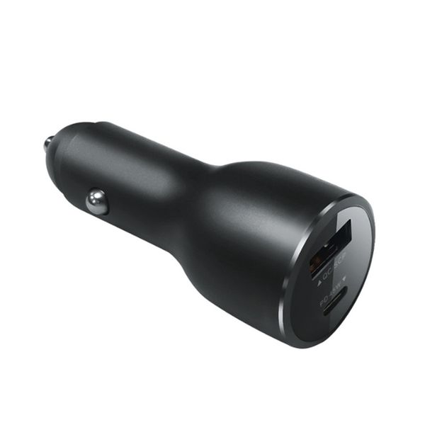 

car charger dual port output 68w dp flash charging usb-a+tpye-c