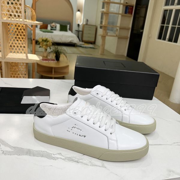 

designer luxury canvas court shoes court classic distressed shoes embroidered low leather sneakers, Black