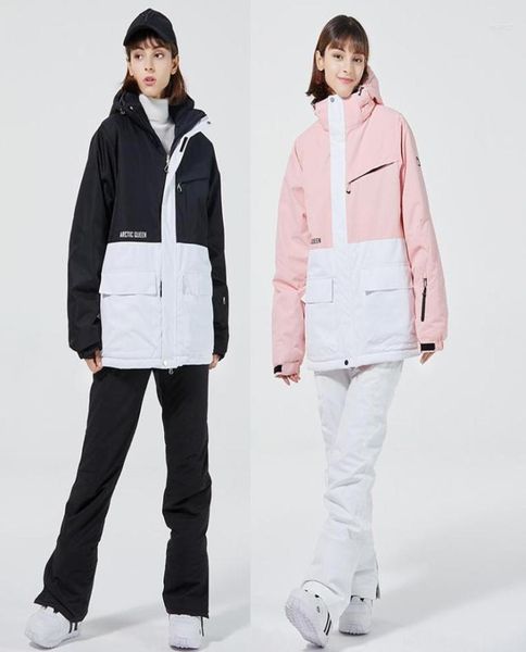 

skiing jackets ski suits women men overalls outdoor snowboard jacket thickened warm snow pants set winter clothing windproof water1628667