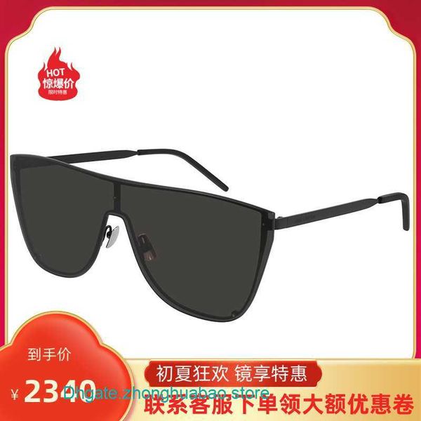 

factory wholesale y s l designer sunglasses for sale miriam yeung same style fashion personalized trend one piece sl1-b mask, White;black