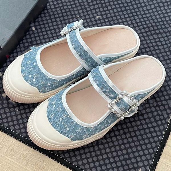 

designer woody sandals famous designer women mules flat slides light tan beige white black pink lace lettering fabric canvas slippers womens