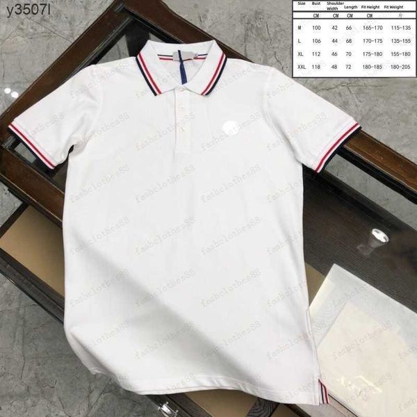 

2023 mens stylist polo shirts luxury brand mens designer polo t shirt summer fashion breathable short-sleeved lapel casual xb4l, White;black
