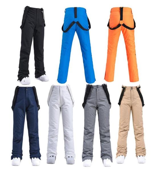 

skiing pants women039s and men039s ice snow outdoor snowboarding clothing strap trousers suit wear 10k waterproof unbibs6084720