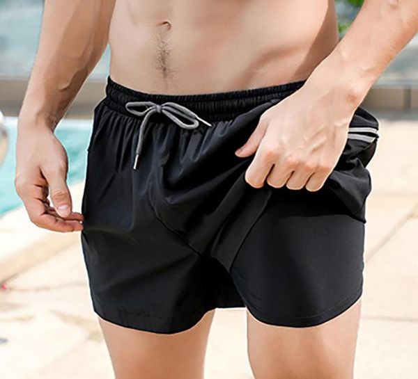 

men039s swimwear double layer quickdrying swimming trunks manmen039s7813802