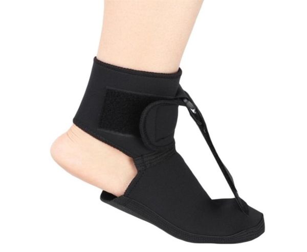 

plantar fasciitis night splint foot drop ort ic brace adjustable elastic ankle support for heel arch pain 2206011778590, Blue;black
