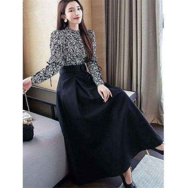 

dresses office ladies formal black pleated skirt women high waist maxi skirt with belt 2021 new korean elegant fashion long work skirt, White;black