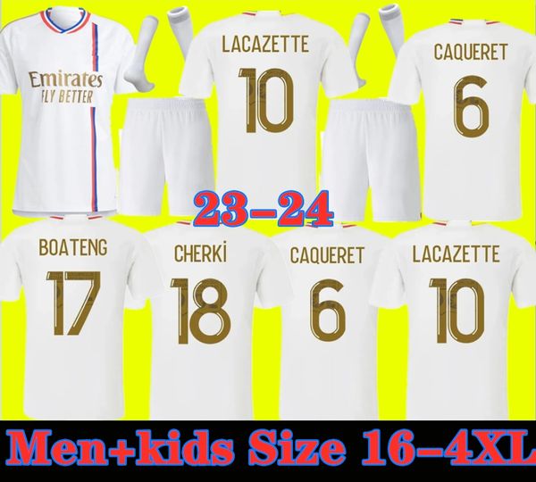 

soccer jersey fans player 23 24 maillot 2023 2024 digital fourth football shirts toko ekambi cherki aouar home lyon dembele tolisso sizes 16, Black;yellow