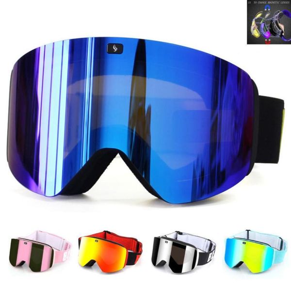 

ski goggles uv400 double layer magnetic polarized lens ing antifog snowboard men women glasses eyewear 2210214642660
