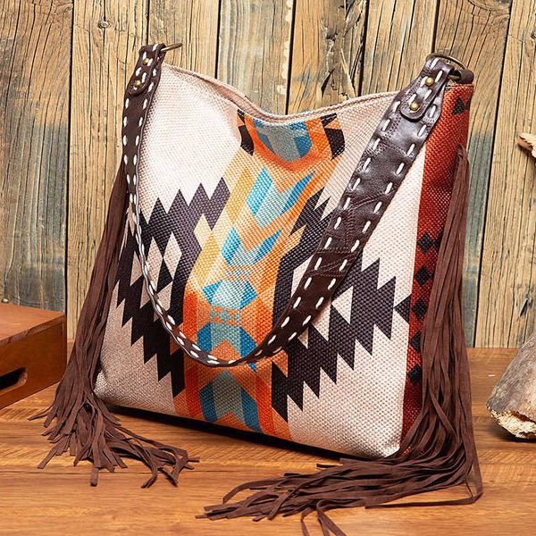 

2023 handwoven flowing cotton and hemp single shoulder crossbody women's bag 230718