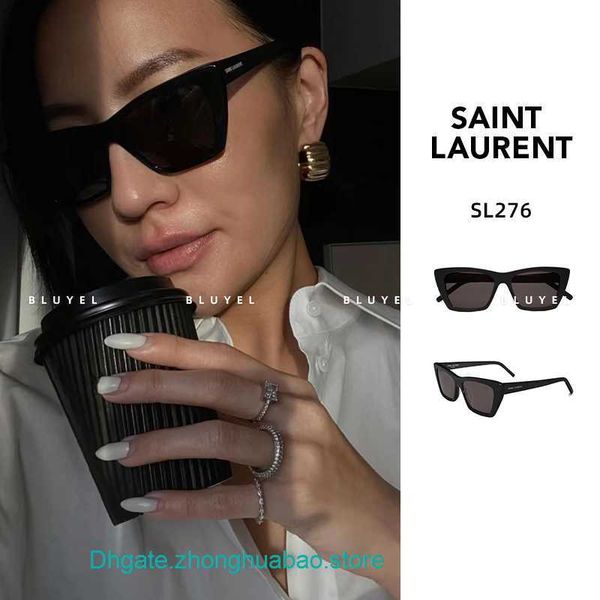 

y s l luxury designer sunglasses for sale bluyel on the road savi same black square cat eye plate sl276, White;black