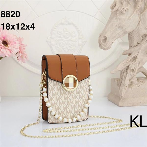 

michael s kor m k bags 2023 fashion luxury ladies mini chain shoulder bag designer brand messenger bags classic mobile phone bag wallet 8820