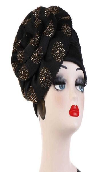 

2020 fashion woman turban inner hijabs solid color flowers muslim headdrhijab underscarf caps arab head turbans for ladies x08031284865, Blue;gray