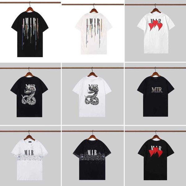 

designer men clothes t-shirt print t-shirts short sleeve casual letter t shirt loose men's tee crewneck graffiti t-shirts hip hop t shi, White;black