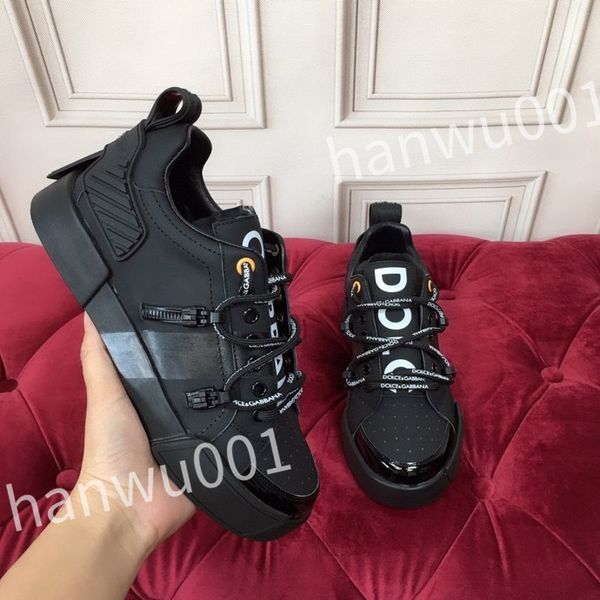 

2023 new women's youth fashion shoes men's leather training shoes women's men's fashion fashion casual sports shoes, Black