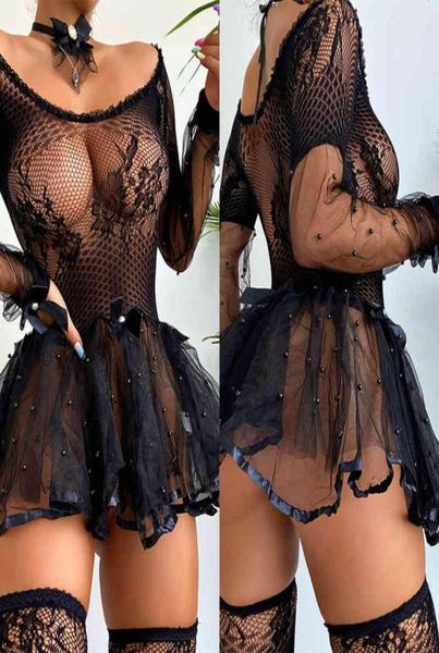 

nxy underwear women  new perspective black lace short skirt 2206098151042, Red;black