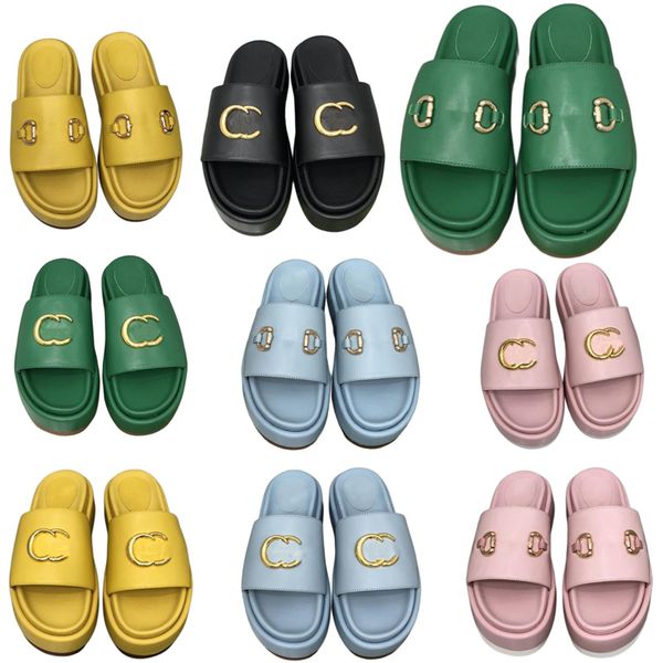 

slippers designer slippers women's slippers fashion platform slippers luxury slippers 30mm waterproof table summer beach l slippers, Black