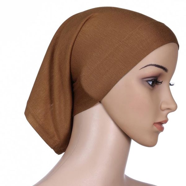 

new muslim women head scarf hijabs islamic scarves turban inner underscarf cap headscarf hijab bone bonnet tube beanies headwear, Blue;gray