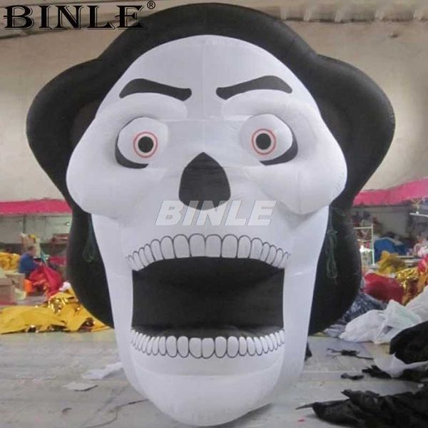 

2018 3m giant halloween decoration inflatable skeleton model skull head for ceiling