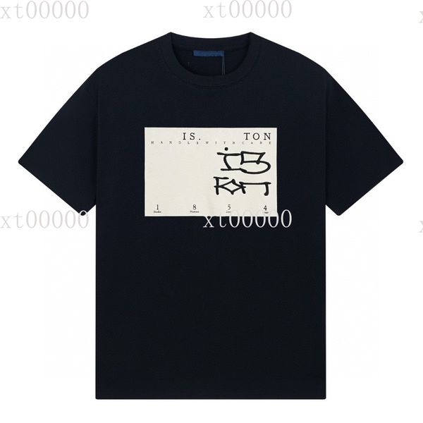 

22ss designer letter printed t shirts tee sweatshirt fashion high street short sleeves summer casual t-shirt breathable men women crew neck, Black;brown