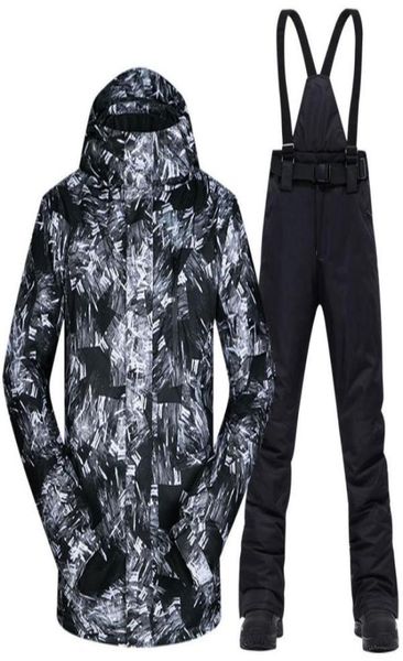 

men ski suit brands windproof waterproof breathable clothes skiing snowboarding suits and pants snow winter ski jacket men 2012037927271